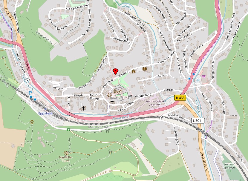 Karte Eppstein - Karte hergestellt aus OpenStreetMap-Daten | Lizenz: Open Database License (ODbL)